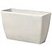 Vaso Da Fiori Moderno Rettangolare Bianco 74x32x45cm Baris - Foto miniatura 16