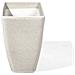 Vaso Da Fiori Moderno Rettangolare Bianco 74x32x45cm Baris - Foto miniatura 25