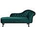 Chaise Longue Destra In Velluto Verde Smeraldo Nimes - Foto miniatura 16