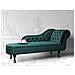 Chaise Longue Destra In Velluto Verde Smeraldo Nimes - Foto miniatura 2