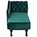 Chaise Longue Destra In Velluto Verde Smeraldo Nimes - Foto miniatura 6
