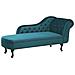 Chaise Longue Destra In Velluto Verde Smeraldo Nimes - Foto miniatura 26