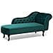 Chaise Longue Destra In Velluto Verde Smeraldo Nimes - Foto miniatura 21
