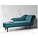 Chaise Longue Destra In Velluto Verde Smeraldo Nimes - Foto miniatura 30