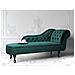 Chaise Longue Destra In Velluto Verde Smeraldo Nimes - Foto miniatura 19