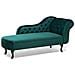 Chaise Longue Destra In Velluto Verde Smeraldo Nimes - Foto miniatura 12