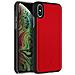 Cover Apple Iphone X / Xs Protezione Rigida Pelle Vera Akashi Rosso - Foto miniatura 2