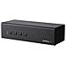 STARTECH. COM Switch Kvm DVI a 4 Porte Dual-Monitor Dual-Link +Hub USB 3.0, 4K 60Hz, Switch Kvm con Forme Taa - Foto miniatura 1