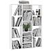 Libreria /Divisorio Bianco 100x24x140 cm in Legno Multistrato - Foto miniatura 4