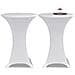 Coperture Verticali Per Tavolo 4 Pz Ø80 Cm Bianco Elastico - Foto miniatura 4