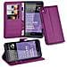 Custodia Compatibile Con Htc Desire 816 In Violetta Ametista - Coperchio Protettiva Con Chiusura Magnetica, Funzione Stand E Tasca Per Le Carte - Foto miniatura 1
