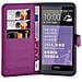 Custodia Compatibile Con Htc Desire 816 In Violetta Ametista - Coperchio Protettiva Con Chiusura Magnetica, Funzione Stand E Tasca Per Le Carte - Foto miniatura 4