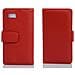 Custodia Compatibile Con Htc Desire 600 In Rosso Cremisi - Coperchio Protettivo In Ecopelle Testurizzata E Tasca Per Carte Di Credito - Foto miniatura 4