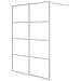 Parete Doccia Walk In Argento 140x195 Cm Vetro Trasparente Esg - Foto miniatura 2