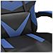Sedia Da Gaming Con Poggiapiedi Nero E Blu In Similpelle - Foto miniatura 6