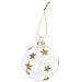 Palla Di Natale In Vetro Stelle Dorate Ø 8 Cm - Foto miniatura 1