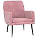 Poltrona Rosa 62x79x79 Cm Velluto - Foto miniatura 2
