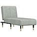 Chaise Longue In Velluto Grigio Chiaro - Foto miniatura 2
