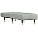 Chaise Longue In Velluto Grigio Chiaro - Foto miniatura 3