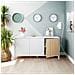 Credenza Woburn, Buffet Da Soggiorno A 3 Ante, Madia Moderna Da Salotto, 154x40h74 Cm, Bianco - Foto miniatura 1