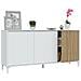 Credenza Woburn, Buffet Da Soggiorno A 3 Ante, Madia Moderna Da Salotto, 154x40h74 Cm, Bianco - Foto miniatura 4