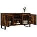 Mobile Porta Tv Rovere Fumo 104x35x50 Cm In Legno Multistrato - Foto miniatura 4