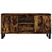 Mobile Porta Tv Rovere Fumo 104x35x50 Cm In Legno Multistrato - Foto miniatura 5