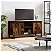 Mobile Porta Tv Rovere Fumo 104x35x50 Cm In Legno Multistrato - Foto miniatura 1
