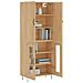 Credenza Rovere Sonoma 69,5x34x180 Cm In Legno Multistrato - Foto miniatura 3