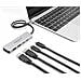 Hub USB 10 Gbps USB Type-C con 2 x USB Tipo-A e 2 x USB Type-C con cavo di collegamento da 35 cm - Foto miniatura 1