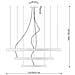 Sollux Lighting Lampadario Rio 3 55/78/110 Nero Led 4000k Th. 177 - Moderno Lampadario Nero 150x110x110 Cm - Foto miniatura 4