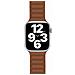 Cinturino In Pelle Per Apple Watch 42-44-45-49mm, Arancione Scuro - Foto miniatura 2