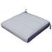 Cuscino Quadrato In Poliestere Sfoderabile 40x40 Cm Per Sedia - Grey - Foto miniatura 1