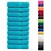Asciugamani Premium SOLUND 10pz Turchesi 50x100cm 600 g /m² - Foto miniatura 2