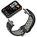Cinturino In Silicone Per Xiaomi Mi Band 9/8 Pro (18mm) Black+grey - Foto miniatura 2