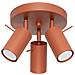 Lampada Da Soffitto Ring 3p Rosso Ocra Sl. 1509 - Moderno Lampada Da Soffitto Ocra Rossa 18.5x19.5x19.5 Cm - Foto miniatura 1