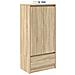 Armadio con Cassetto Rovere Sonoma 55,5x34x119,5 cm Truciolato - Foto miniatura 5