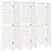 Divisorio Ambienti 6pannelli Bianco Legno Massello Di Paulownia - Foto miniatura 2