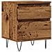 Comodino Legno Antico 40x35x50 Cm In Legno Multistrato - Foto miniatura 2
