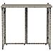 Tavolo da Giardino Pieghevole Grigio 90x51x75 cm in Polyrattan - Foto miniatura 4