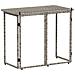 Tavolo da Giardino Pieghevole Grigio 90x51x75 cm in Polyrattan - Foto miniatura 6