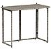 Tavolo da Giardino Pieghevole Grigio 90x51x75 cm in Polyrattan - Foto miniatura 1