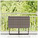 Tavolo da Giardino Pieghevole Grigio 90x51x75 cm in Polyrattan - Foto miniatura 3