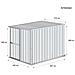 Box Giardino Casetta Attrezzi In Acciaio Zincato 175x307cm X H1.82m - 95kg - 5,4mq - Legno - Foto miniatura 10