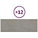 Pannelli Murali 12 Pz Grigio Chiaro 90x30 Cm Velluto 3,24 M² - Foto miniatura 1