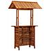 Tavolo Bar Esterno Con Tetto 113x106x217cm Massello Di Acacia - Foto miniatura 6