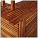 Tavolo Bar Esterno Con Tetto 113x106x217cm Massello Di Acacia - Foto miniatura 7
