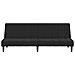 Divano Letto a 2 Posti Nero in Velluto - Foto miniatura 5