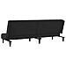 Divano Letto a 2 Posti Nero in Velluto - Foto miniatura 8