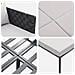 Lettino prendisole con cuscini per 2 persone Anthracite 115x153x69,5 cm Acciaio - Foto miniatura 9